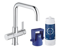 MONOMANDO COCINA con FILTRO AGUA GROHE BLUE